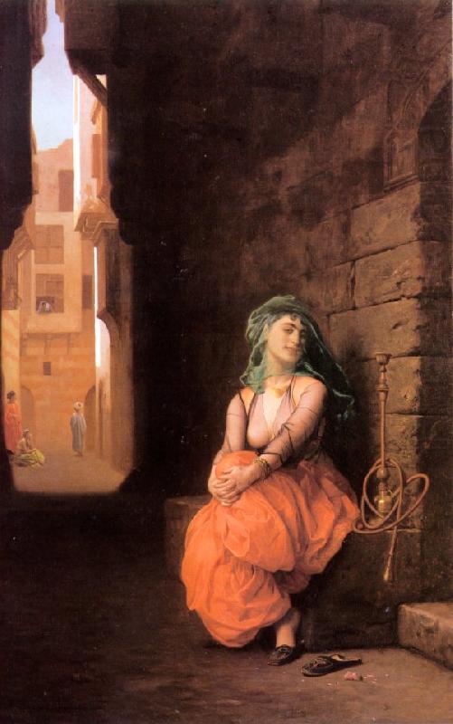 Jean Leon Gerome Arab Girl with Waterpipe china oil painting image